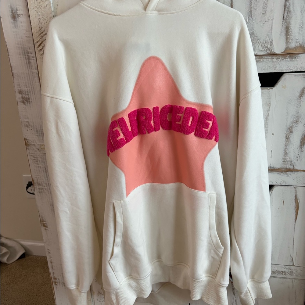 White and Pink Star Sweater